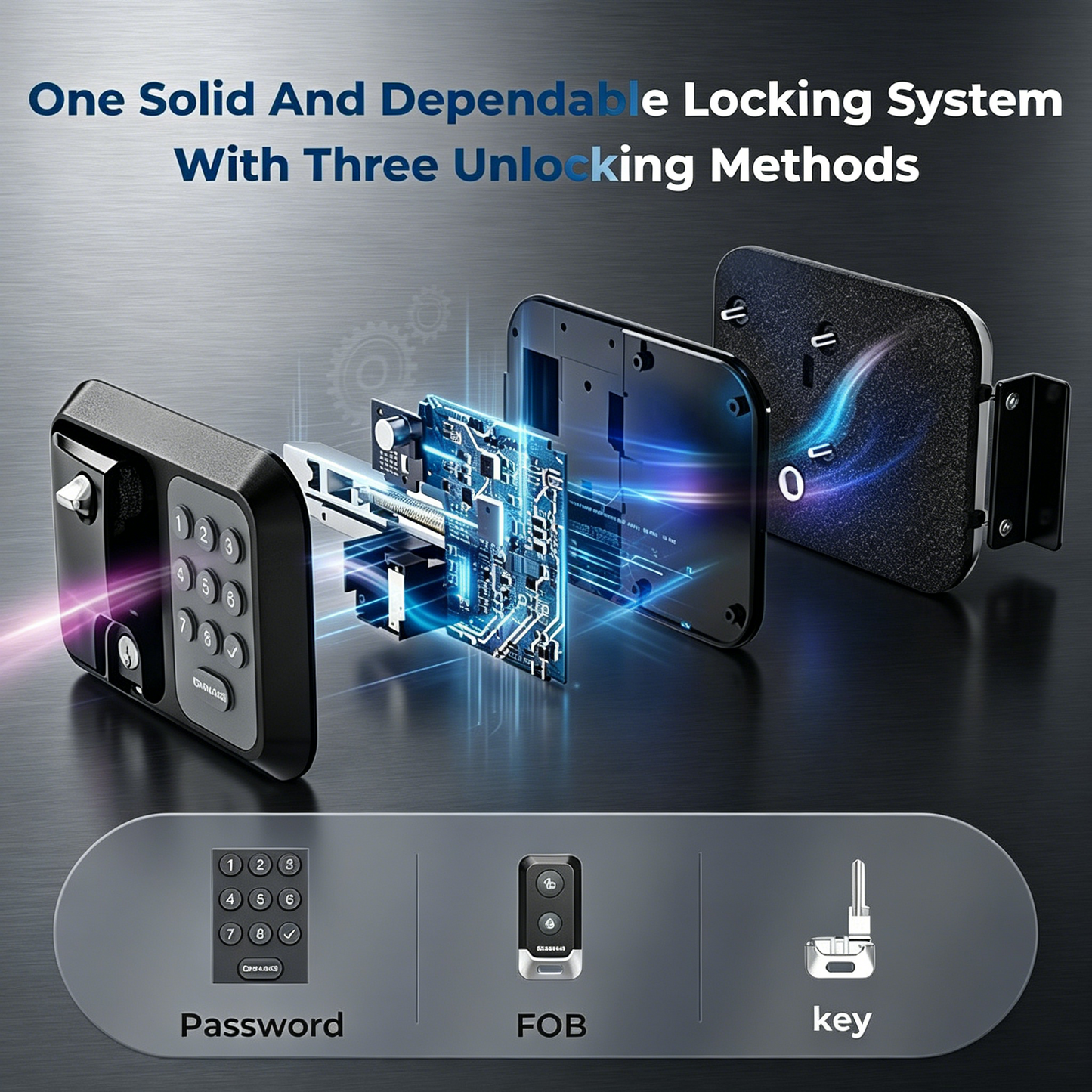 ONNAIS Full Metal RV Keyless Entry Door Lock with Password & Remote, Fits Most Trailers and 5th Wheels, Ideal Gifts for RV Owners