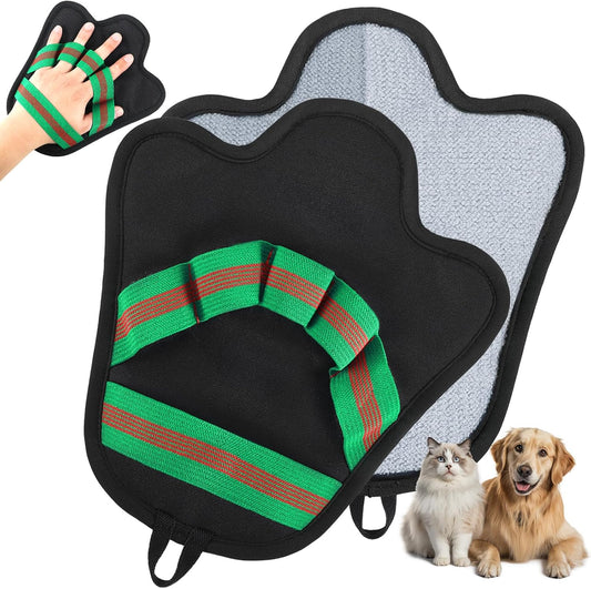 Pet Hair Removal Gloves for Cats & Dogs | True-to-Hand Fit & Reusable Electrostatic Glove | Magic Hair Remover for Couch, Car Seat, Clothing